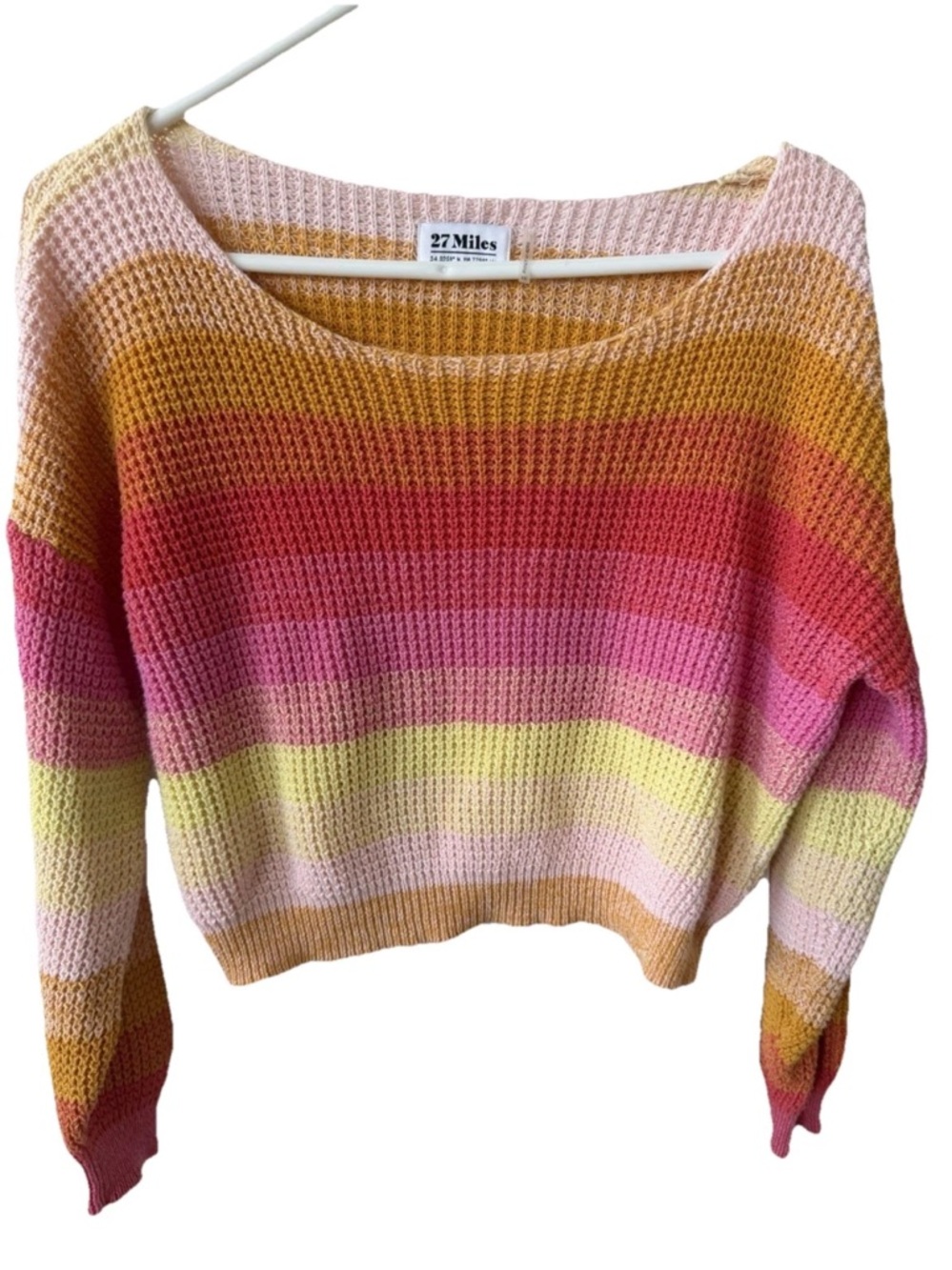 California layer Cropped Coquette Cottage  27 miles malibu kehlani Sweater - Picture 2 of 9
